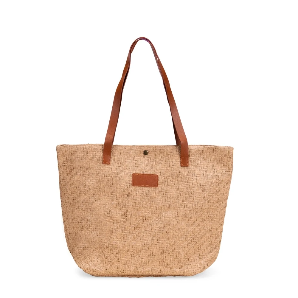ANNABEL. Bolsa Palha Trançada
