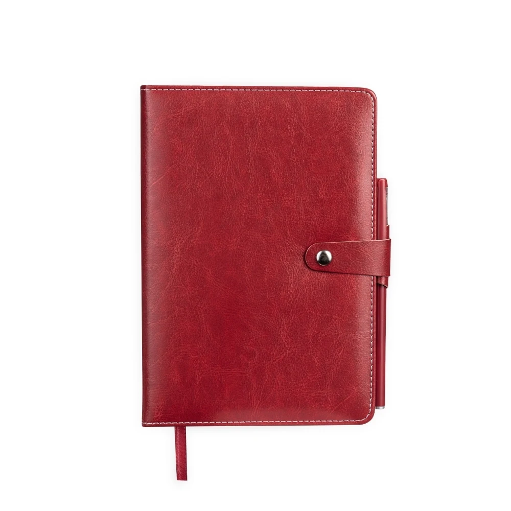 GERO. Caderneta Couro Sintético Com Caneta
