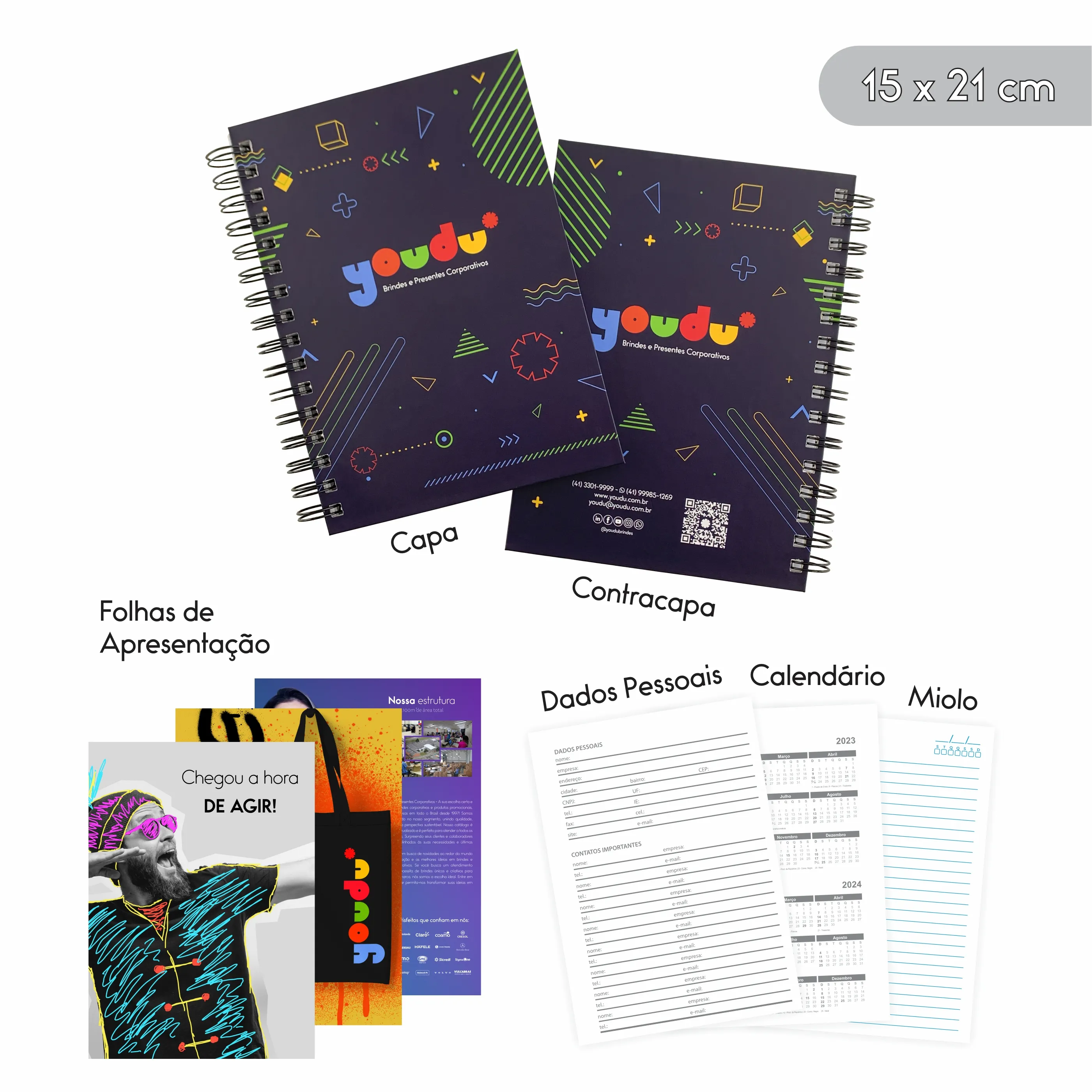 BEATRIZ. Caderno Premium Personalizado  15x21 cm.