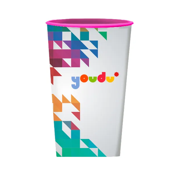 CUP. Copo PP biodegradável impressão colorida 360°. 550ml.