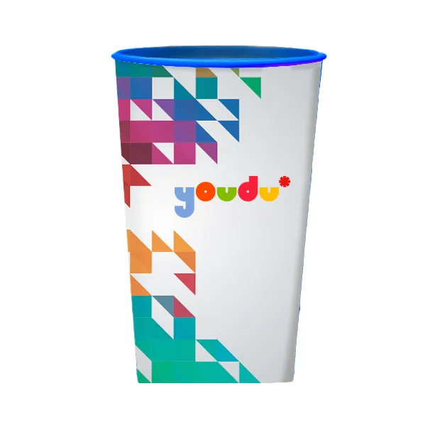 CUP. Copo PP biodegradável impressão colorida 360°. 550ml.
