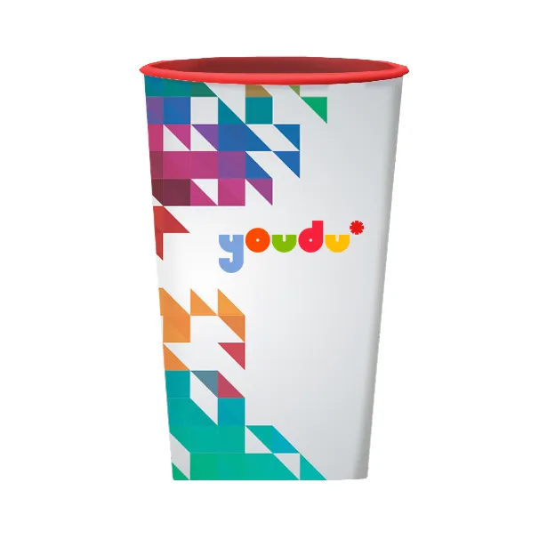 CUP. Copo PP biodegradável impressão colorida 360°. 550ml.
