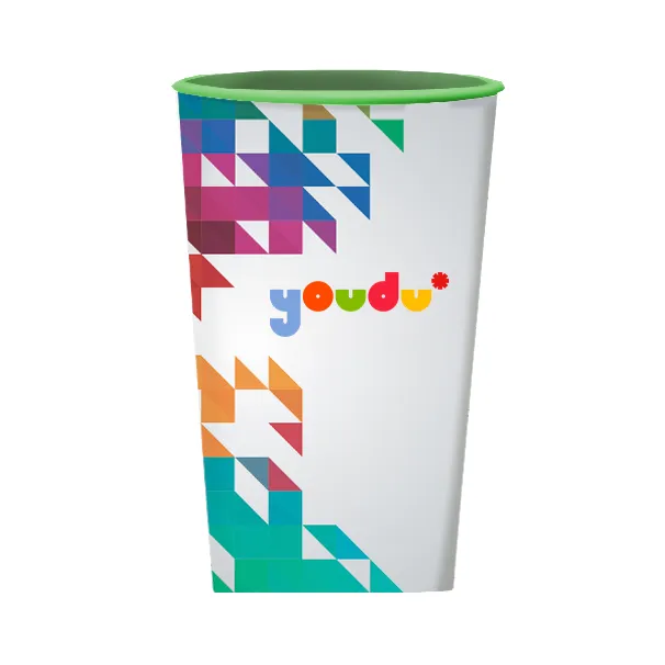 CUP. Copo PP biodegradável impressão colorida 360°. 550ml.