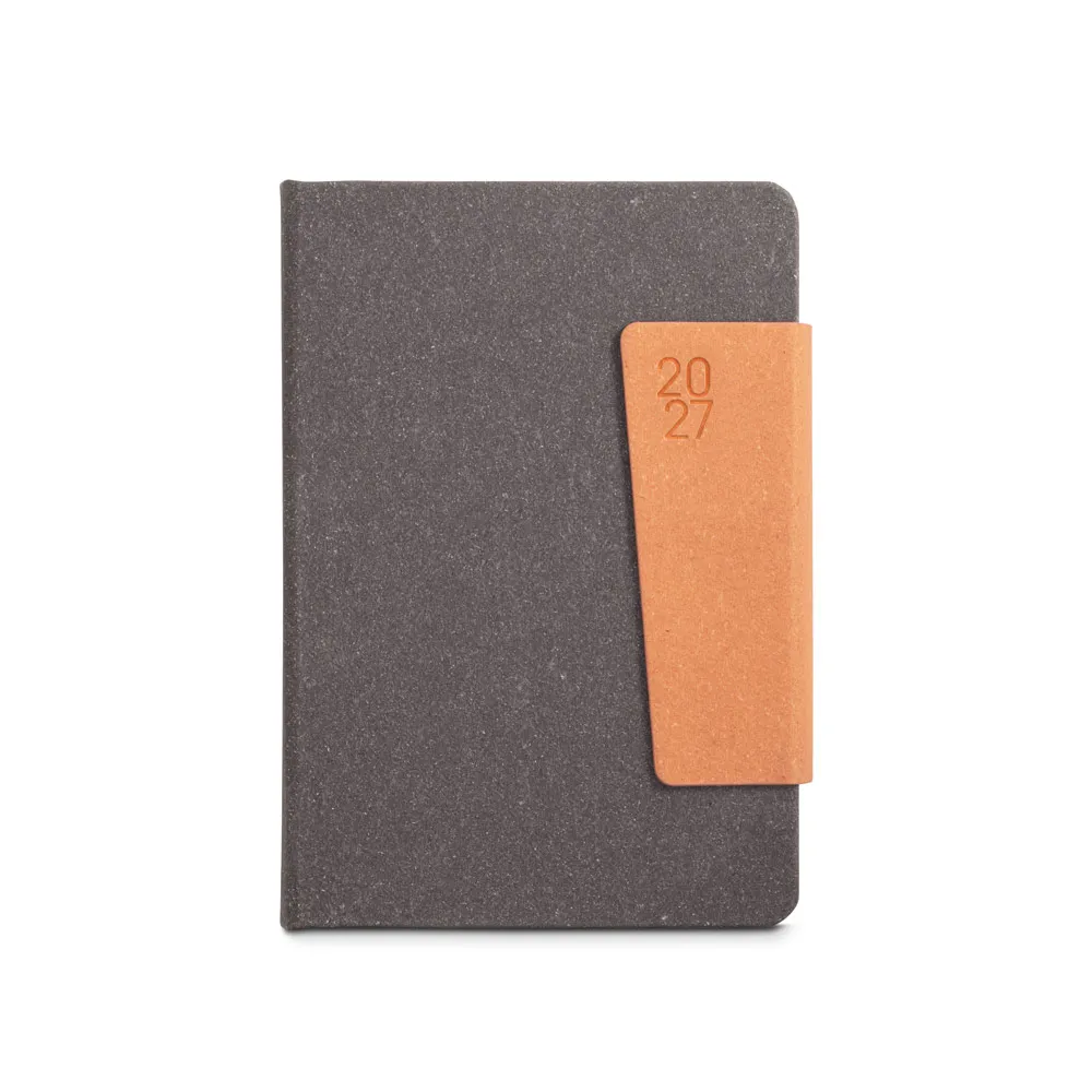 TAGORE A5. Agenda A5 em pele (58% reciclada)