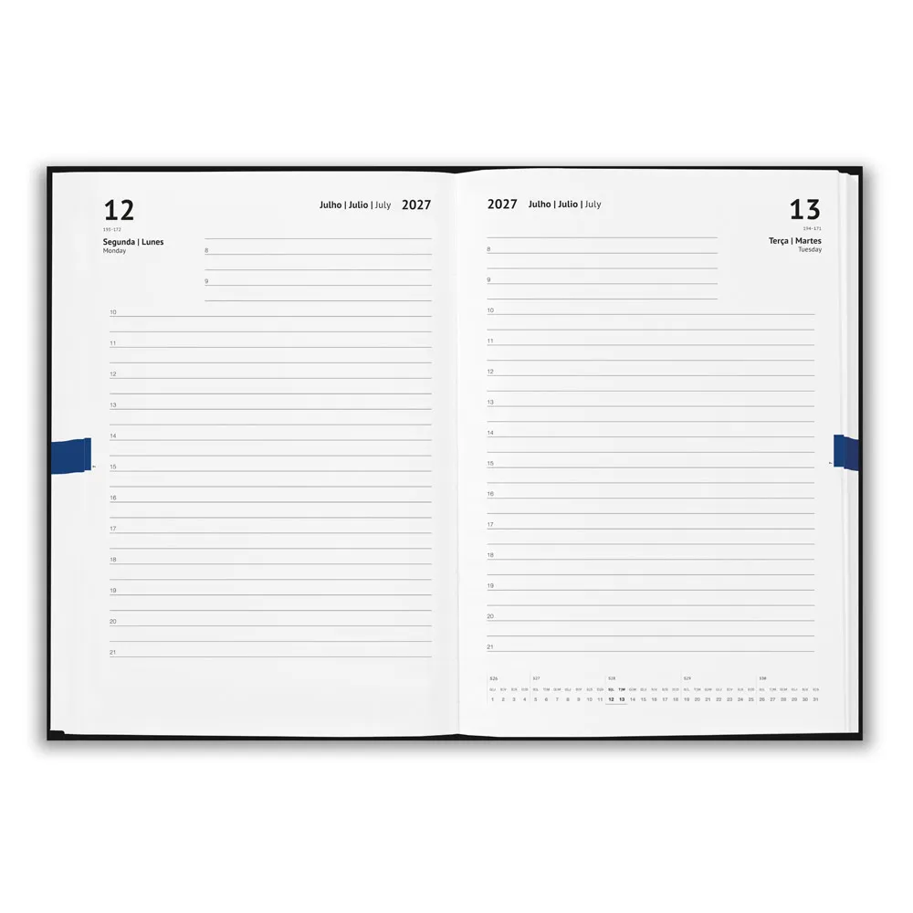 TAGORE A5. Agenda A5 em pele (58% reciclada)