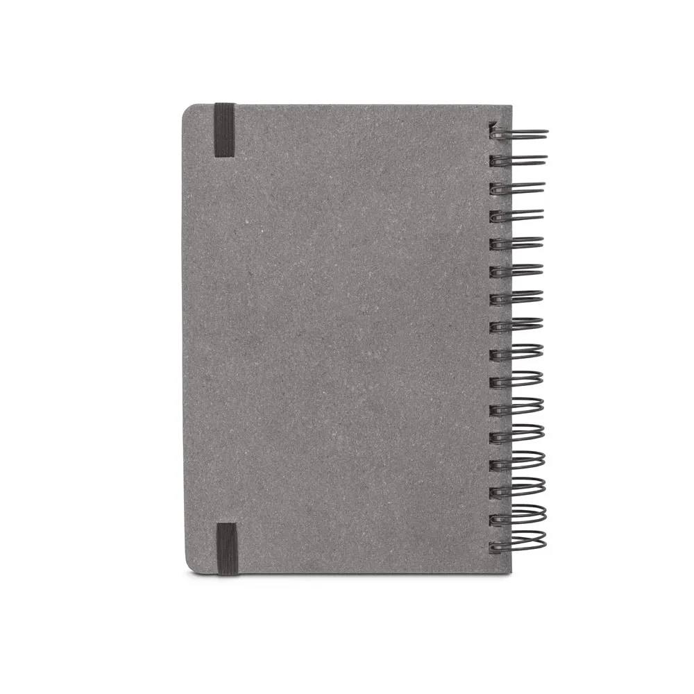 SIMMEL A5. Agenda A5, com argolas, em pele (58% reciclada)