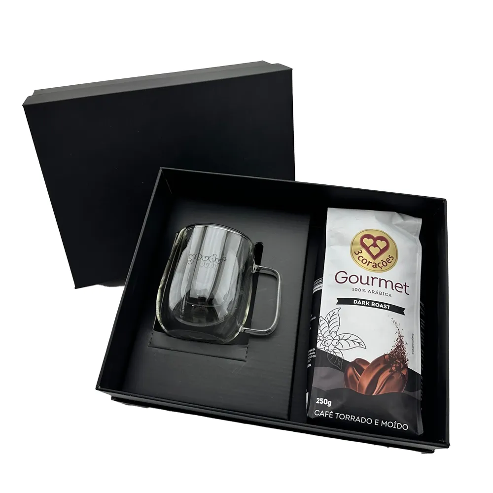 INGMAR. Kit VIP Café canecas de vidro 250ml