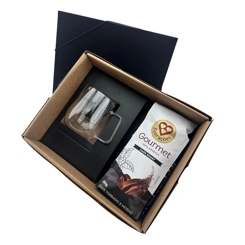 VAJÈN. Kit Café canecas de vidro 250ml