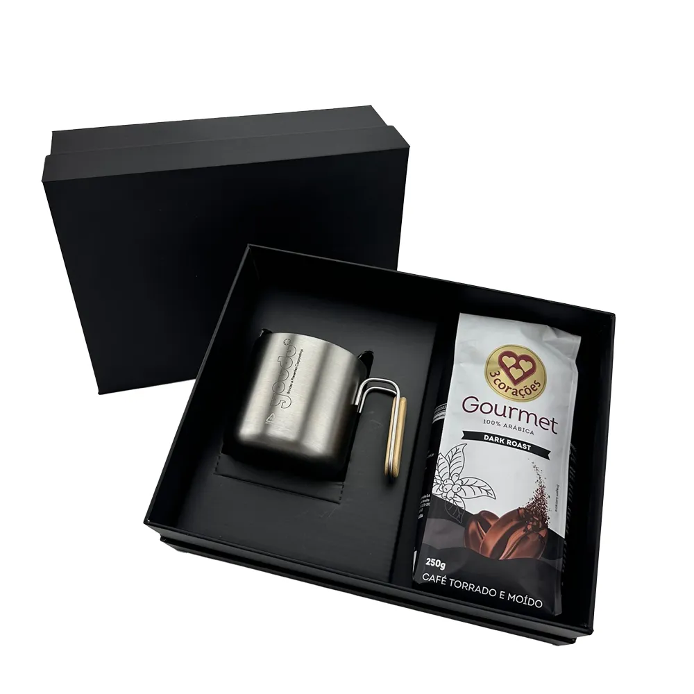 GORAN. Kit VIP Café caneca térmica com tampa. 350ml