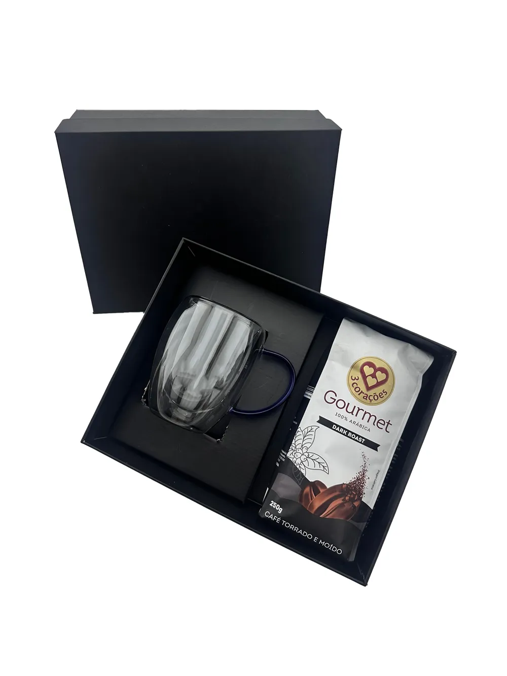 SEMRA. Kit VIP Café canecas de vidro 350ml