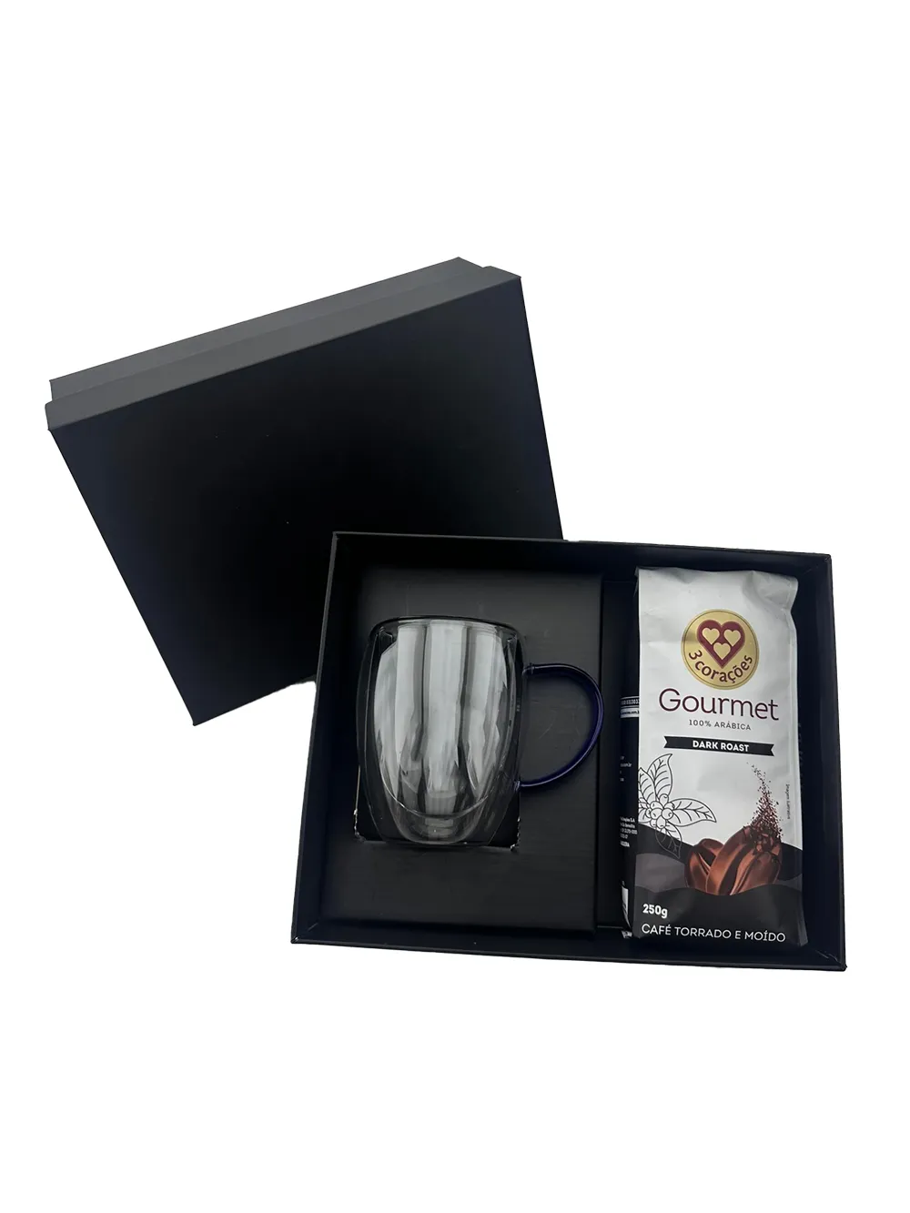 SEMRA. Kit VIP Café canecas de vidro 350ml