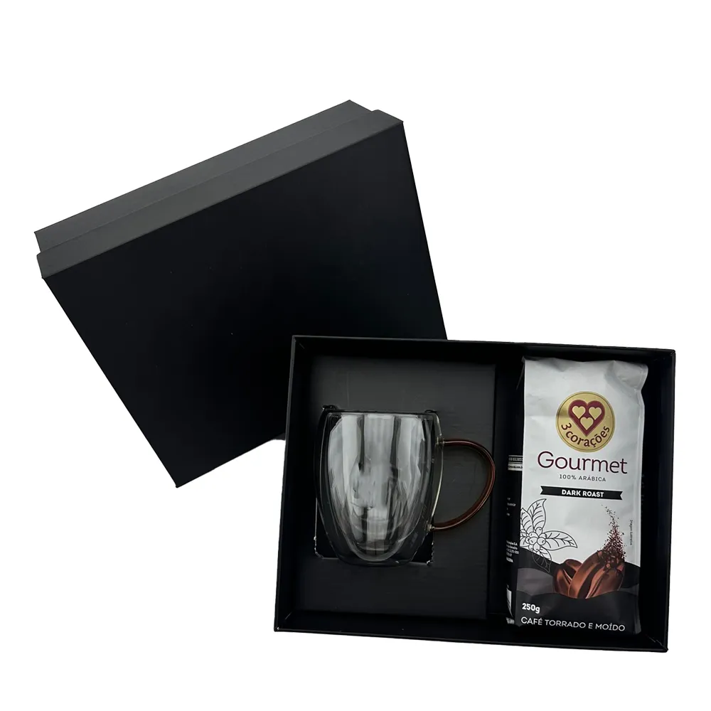 SEMRA. Kit VIP Café canecas de vidro 350ml