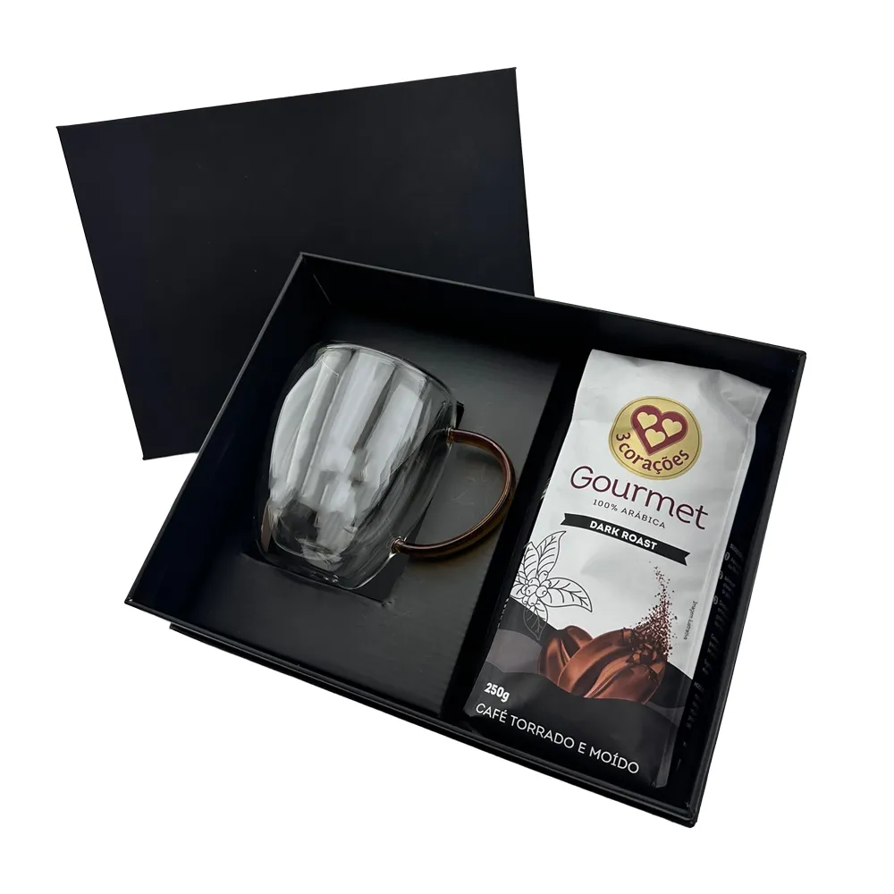 SEMRA. Kit VIP Café canecas de vidro 350ml