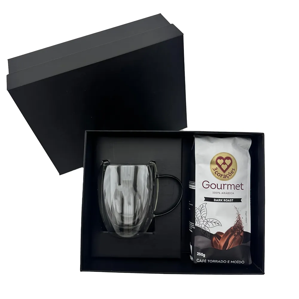 SEMRA. Kit VIP Café canecas de vidro 350ml