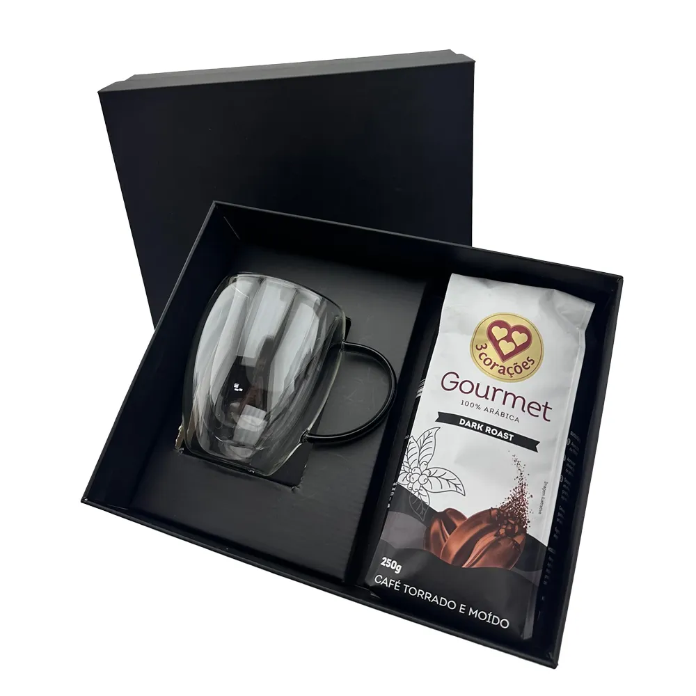 SEMRA. Kit VIP Café canecas de vidro 350ml