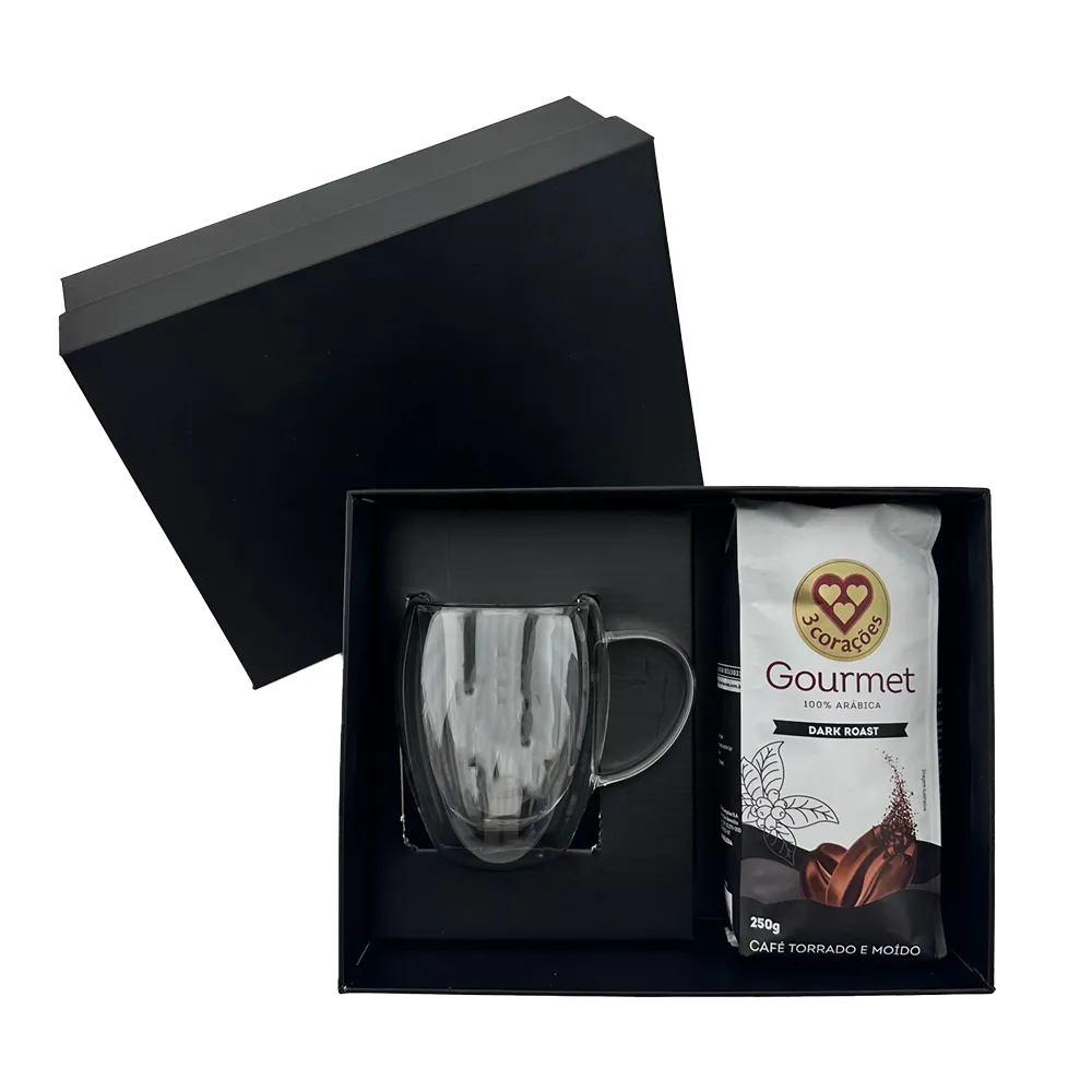 SEMRA. Kit VIP Café canecas de vidro 350ml