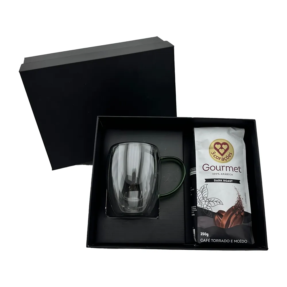SEMRA. Kit VIP Café canecas de vidro 350ml