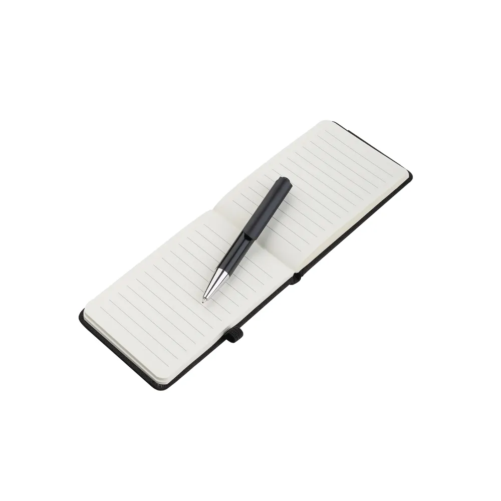 ISOLDA. Mini caderno A6 em RPET com caneta