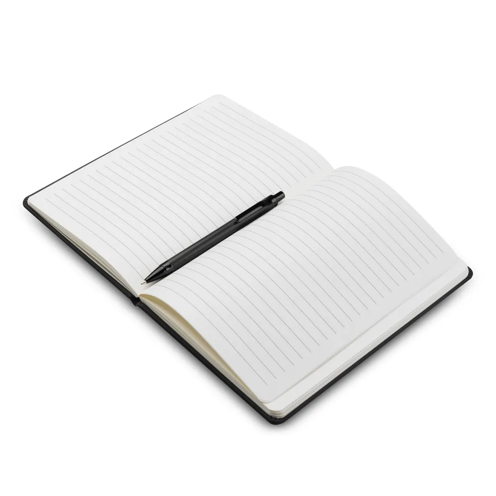 JAQUELINE. Kit escritório A5 em PU e Caneta Metalica