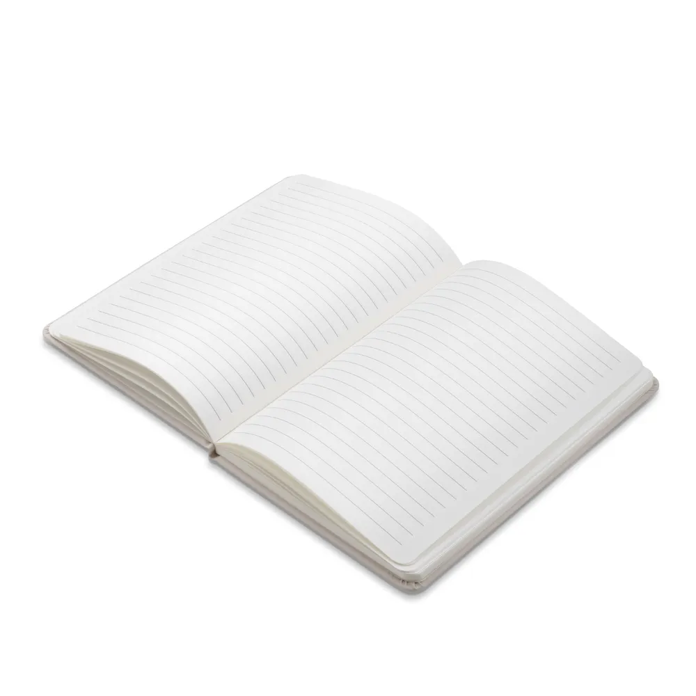 AGUSTIN. Caderno em PU com placa em metal