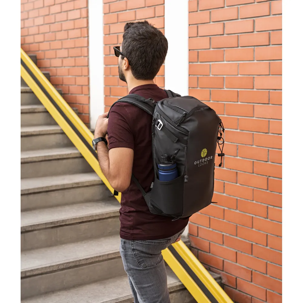 ALASCA. Mochila Hiking com revestimento à prova de água em 600D poliéster reciclado e 210D poliéster reciclado 14"