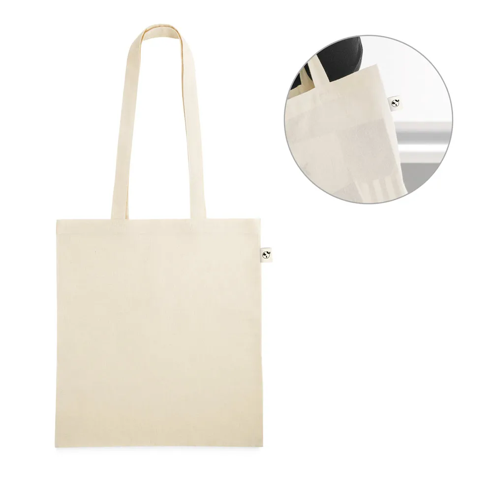 LEON. Sacola 100% algodão orgânico (140 g/m²)