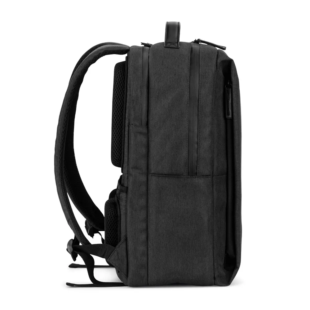 GLASGOW. Mochila para notebook (17'3") em poliéster reciclado de alta densidade 600D (20L)