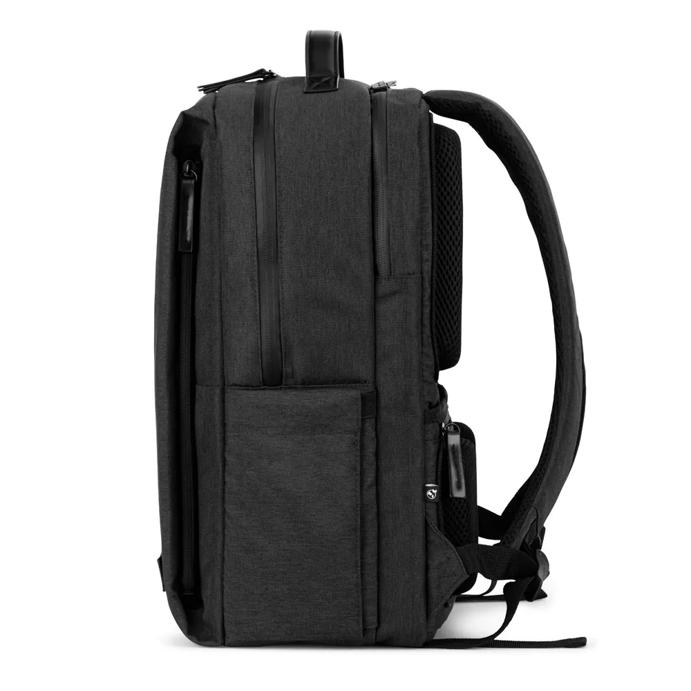 GLASGOW. Mochila para notebook (17'3") em poliéster reciclado de alta densidade 600D (20L)