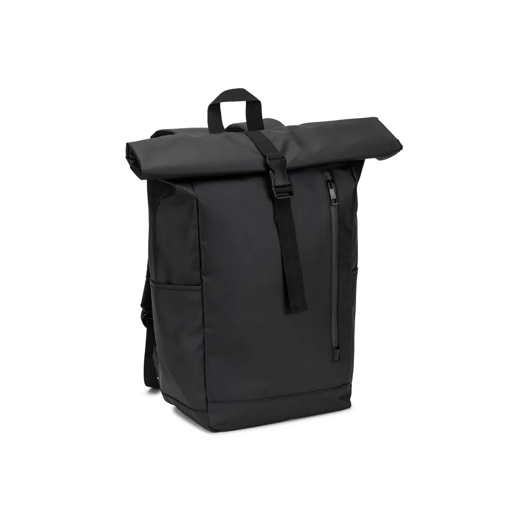 OSASCO BPACK. Mochila "Roll top" com design em sistema de fecho que permite enrolar a parte superior em poliéster reciclado 600D de alta densidade com revestimento resistente á água 20 L