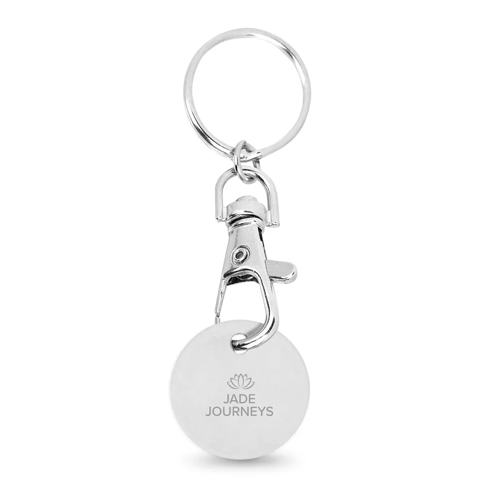 FIDO. Chaveiro em metal com formato de moeda