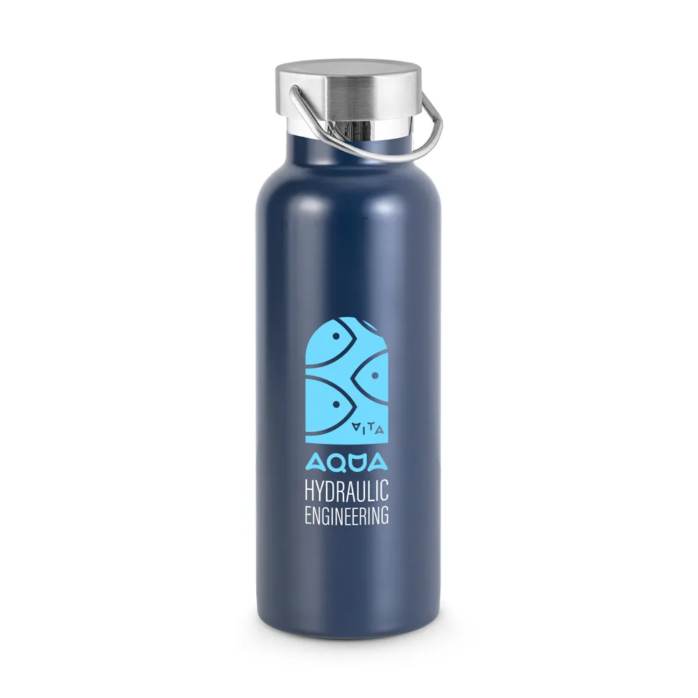 DUPLANTIS. Garrafa térmica em aço inox 36% reciclado de parede dupla isolada a vácuo (810 mL)