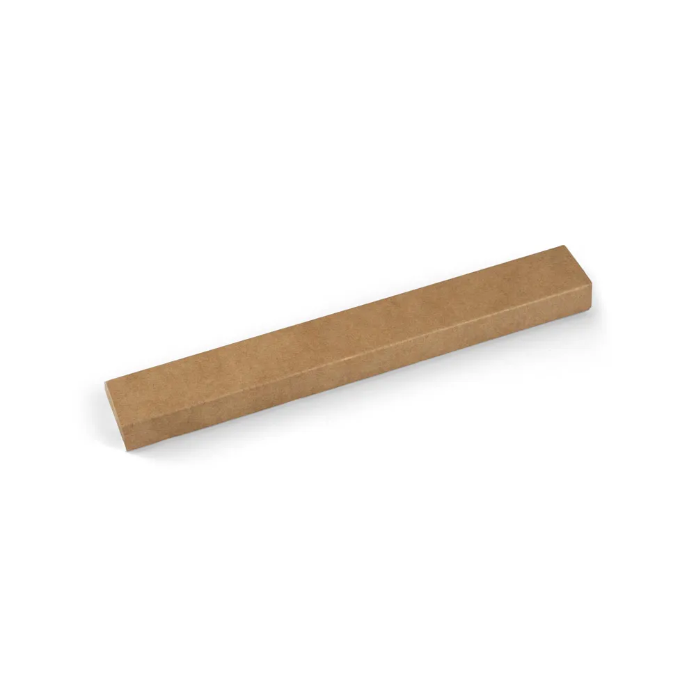 MOJO. Kit churrasco em caixa presente de papel kraft reciclado com 2 utensílios em aço inox e bambu