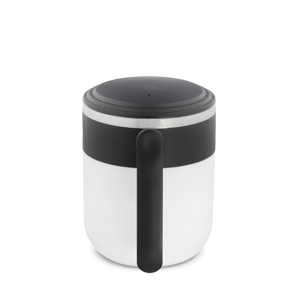 MALDINI. Caneca de viagem com parede interior em aço inox e acabamento mate 400 mL