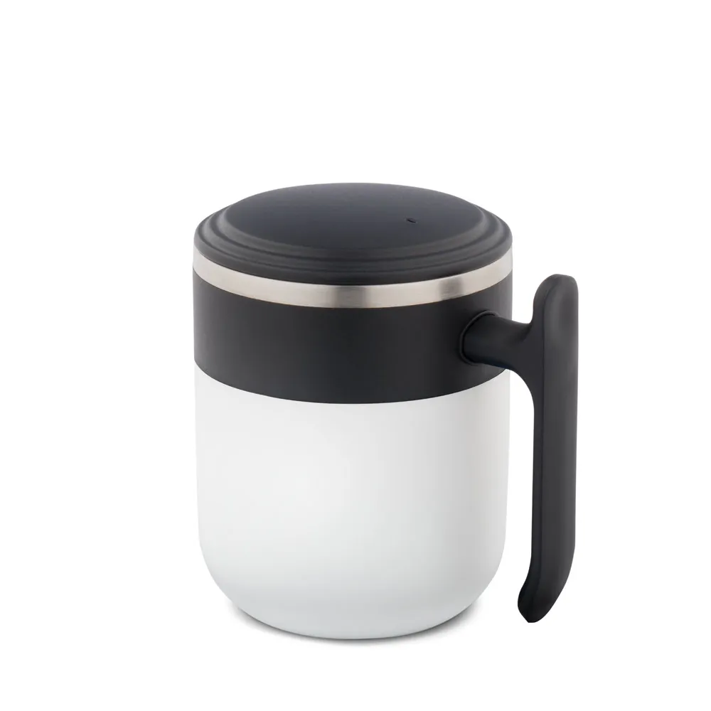 MALDINI. Caneca de viagem com parede interior em aço inox e acabamento mate 400 mL
