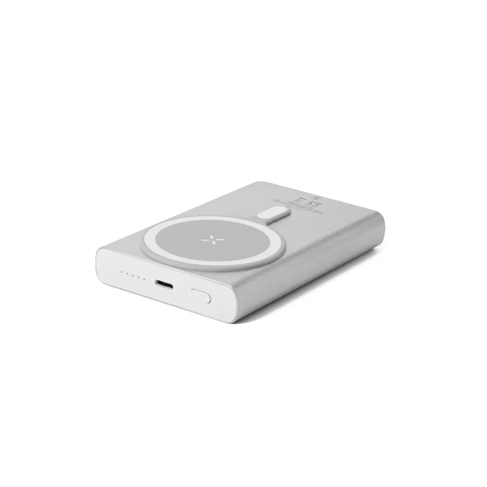 WRIGHT 10. Bateria portátil magnética com carregamento super-rápido em alumínio reciclado e ABS reciclado (10'000 mAh)