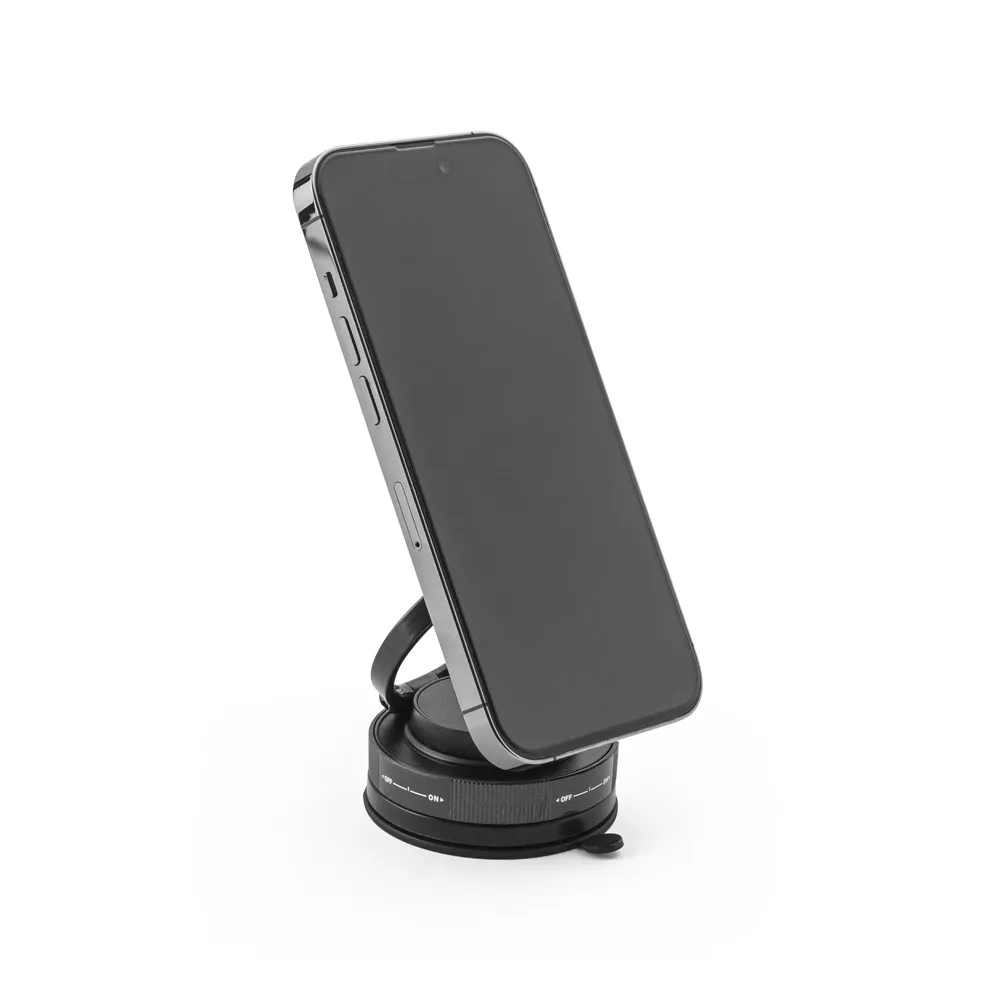 KEPLER. Suporte magnético para celular com sistema de fixação em vácuo para superfícies lisas e não lisas (rotação de 360º)