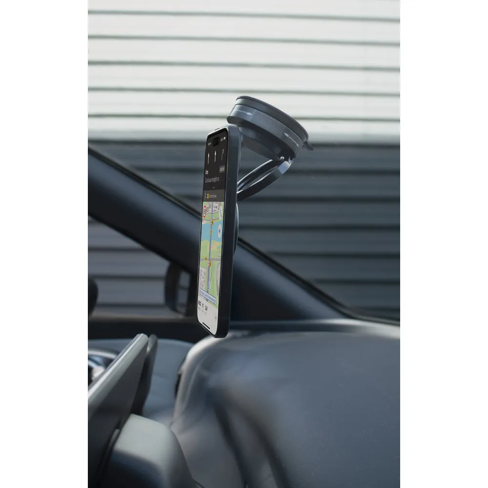KEPLER. Suporte magnético para celular com sistema de fixação em vácuo para superfícies lisas e não lisas (rotação de 360º)