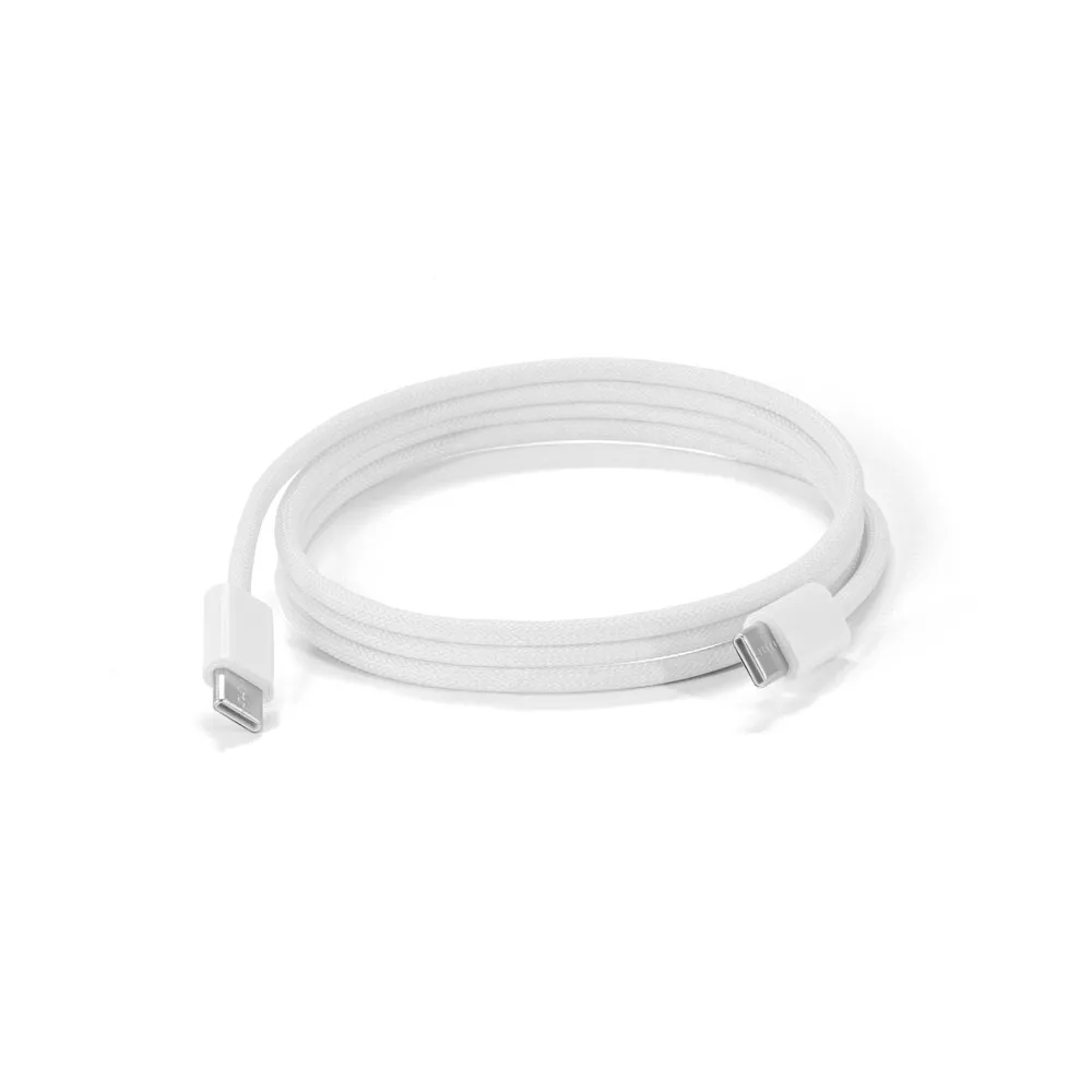JEMISON. Cabo simples USB-C para USB-C com cordão entrelaçado (60W)