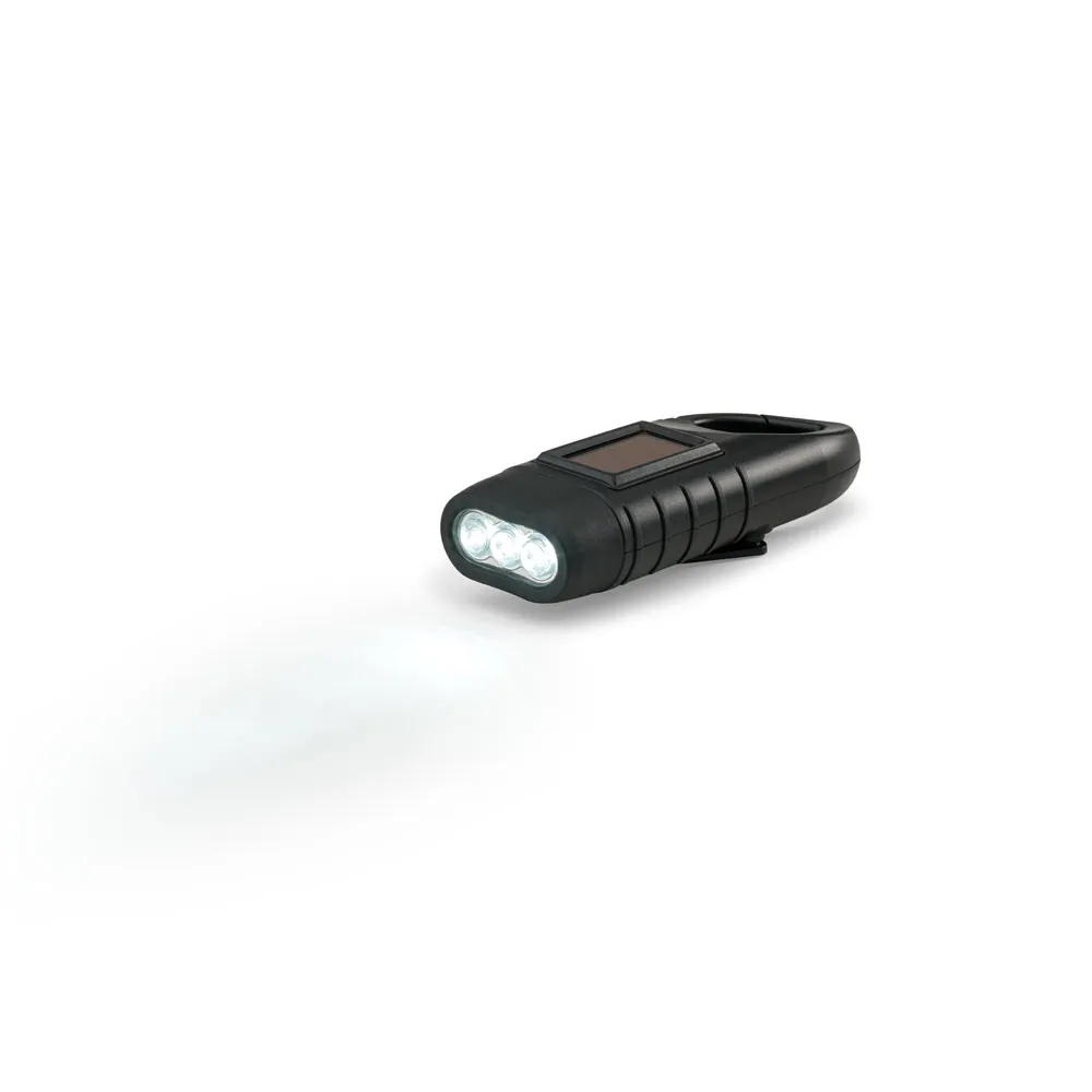 SOLARKY. Lanterna compacta de 0'5 W em ABS, com 3 LEDs brancos com 90 lumens